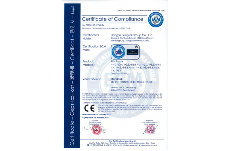 Certificate of Compliance